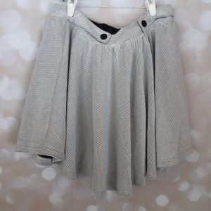 English Factory White and Black Mini Skirt